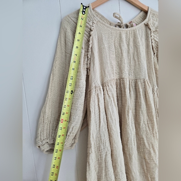 Free People Beige Textured Tunic -Size S - Picture 8 of 11